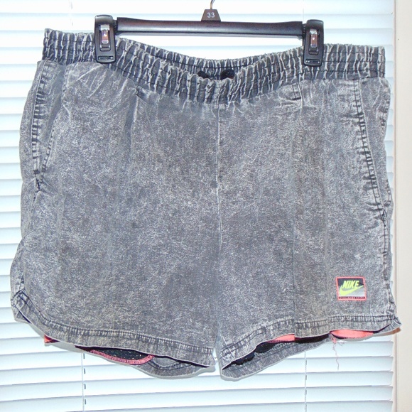 Nike Pants - Vintage Acid Wash Denim Nike Challenge Court Short